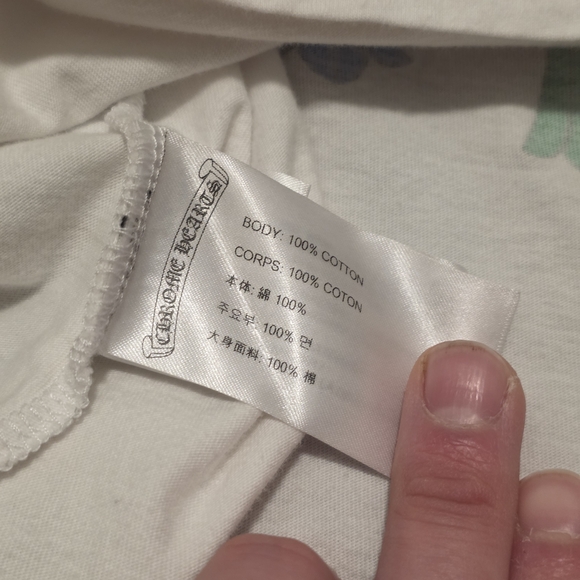 Chrome Hearts Multicolor Cross Cemetery White Mens Large T Shirt - Picture 8 of 10